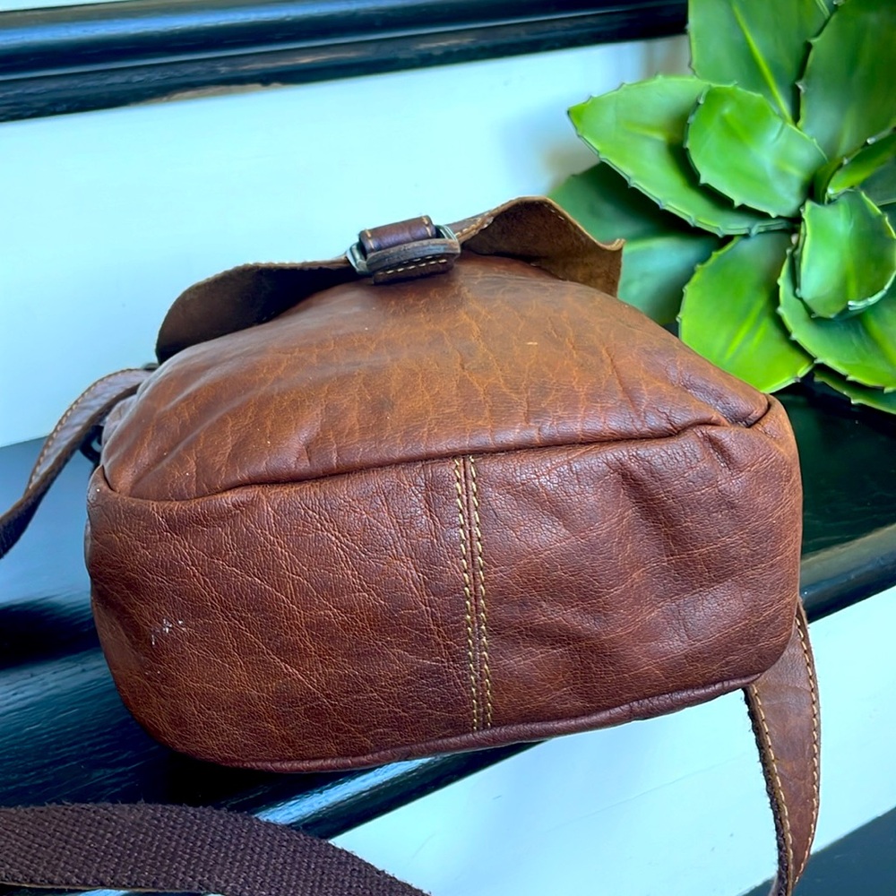 Jack George genuine leather crossbody shoulder handbag purse like new - Picture 5 of 7